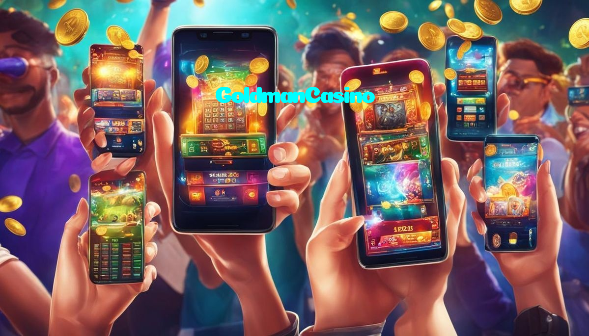 GoldmanCasino خوش آمدید بونس +600% پیشکش موبائل ایپ کے پروموشن سیکشن میں دکھائی دیتی ہے۔